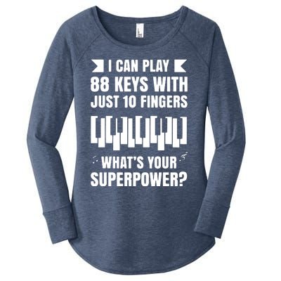 Piano Jazz Music Keyboard Composer Piano Player Women's Perfect Tri Tunic Long Sleeve Shirt