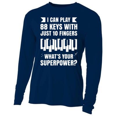 Piano Jazz Music Keyboard Composer Piano Player Cooling Performance Long Sleeve Crew