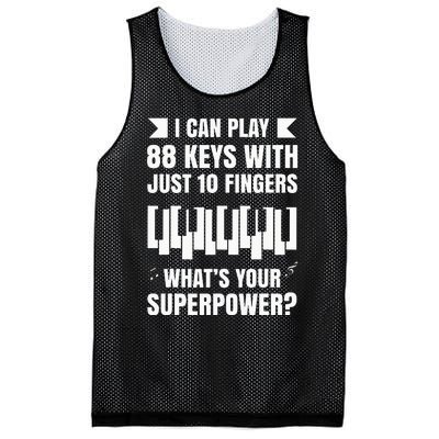 Piano Jazz Music Keyboard Composer Piano Player Mesh Reversible Basketball Jersey Tank