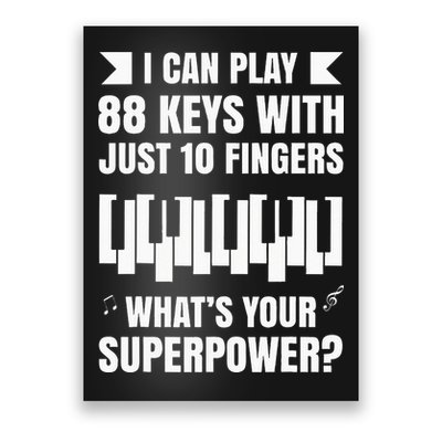 Piano Jazz Music Keyboard Composer Piano Player Poster