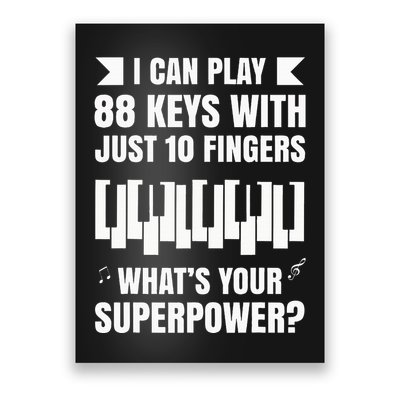 Piano Jazz Music Keyboard Composer Piano Player Poster