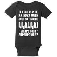 Piano Jazz Music Keyboard Composer Piano Player Baby Bodysuit