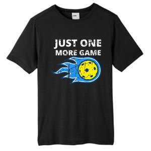 Pickleball Just One More Game Tall Fusion ChromaSoft Performance T-Shirt