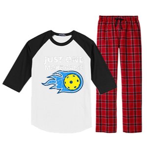 Pickleball Just One More Game Raglan Sleeve Pajama Set