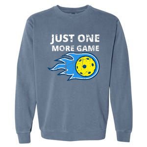 Pickleball Just One More Game Garment-Dyed Sweatshirt