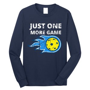 Pickleball Just One More Game Long Sleeve Shirt