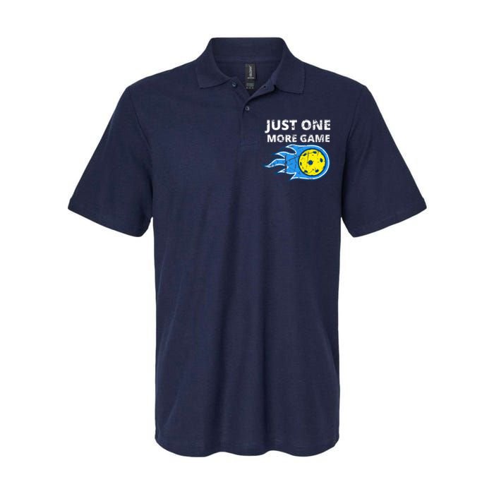 Pickleball Just One More Game Softstyle Adult Sport Polo