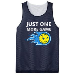 Pickleball Just One More Game Mesh Reversible Basketball Jersey Tank