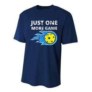 Pickleball Just One More Game Performance Sprint T-Shirt