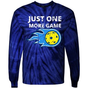 Pickleball Just One More Game Tie-Dye Long Sleeve Shirt