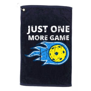 Pickleball Just One More Game Platinum Collection Golf Towel