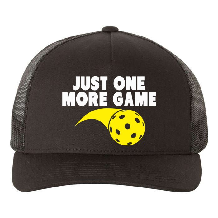 Pickleball Just One More Game Yupoong Adult 5-Panel Trucker Hat