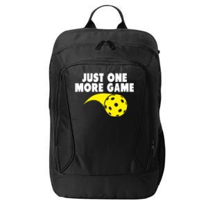 Pickleball Just One More Game City Backpack