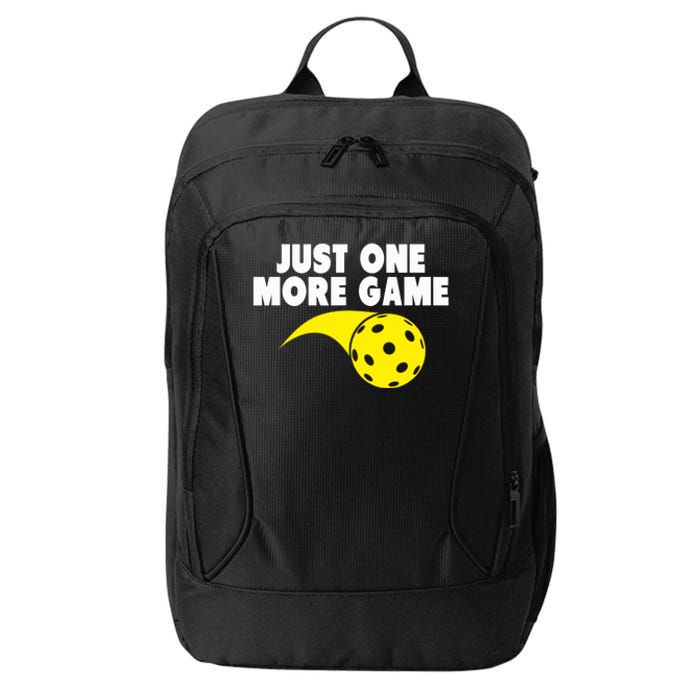 Pickleball Just One More Game City Backpack