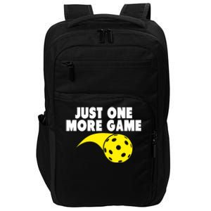 Pickleball Just One More Game Impact Tech Backpack