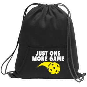 Pickleball Just One More Game Sweatshirt Cinch Pack Bag