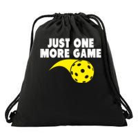 Pickleball Just One More Game Drawstring Bag