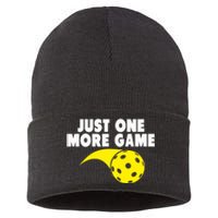 Pickleball Just One More Game Sustainable Knit Beanie