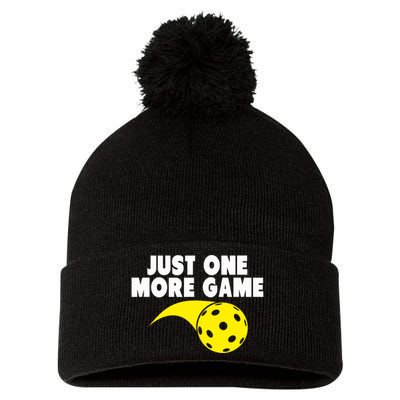 Pickleball Just One More Game Pom Pom 12in Knit Beanie