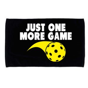 Pickleball Just One More Game Microfiber Hand Towel