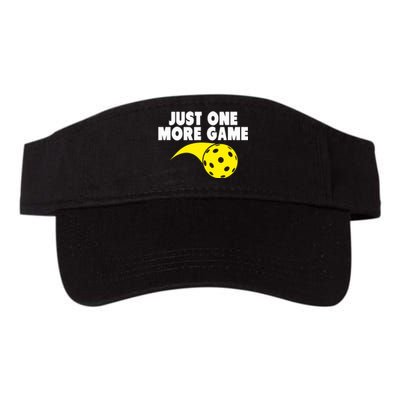 Pickleball Just One More Game Valucap Bio-Washed Visor