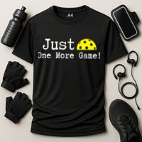 Pickleball Just One More Game Pickleball Lover Gift Cooling Performance Crew T-Shirt
