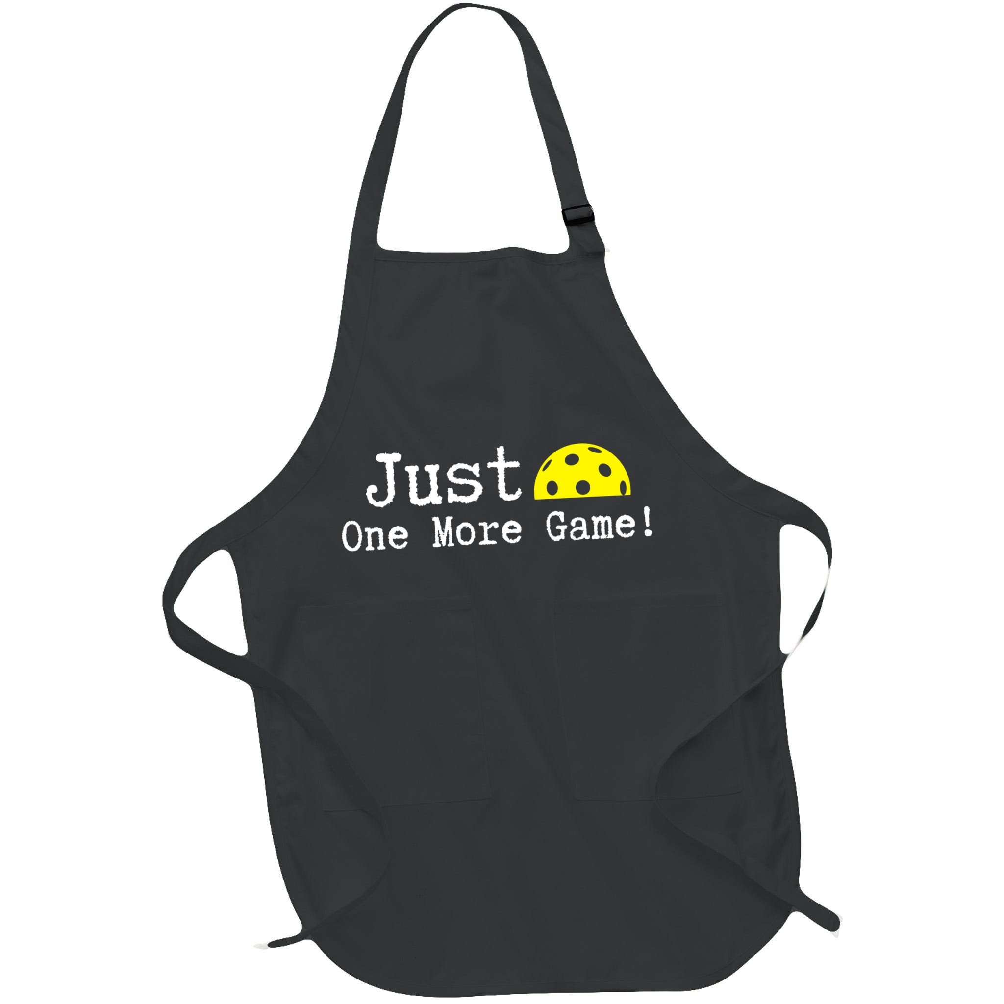 Pickleball Just One More Game Pickleball Lover Gift Apron