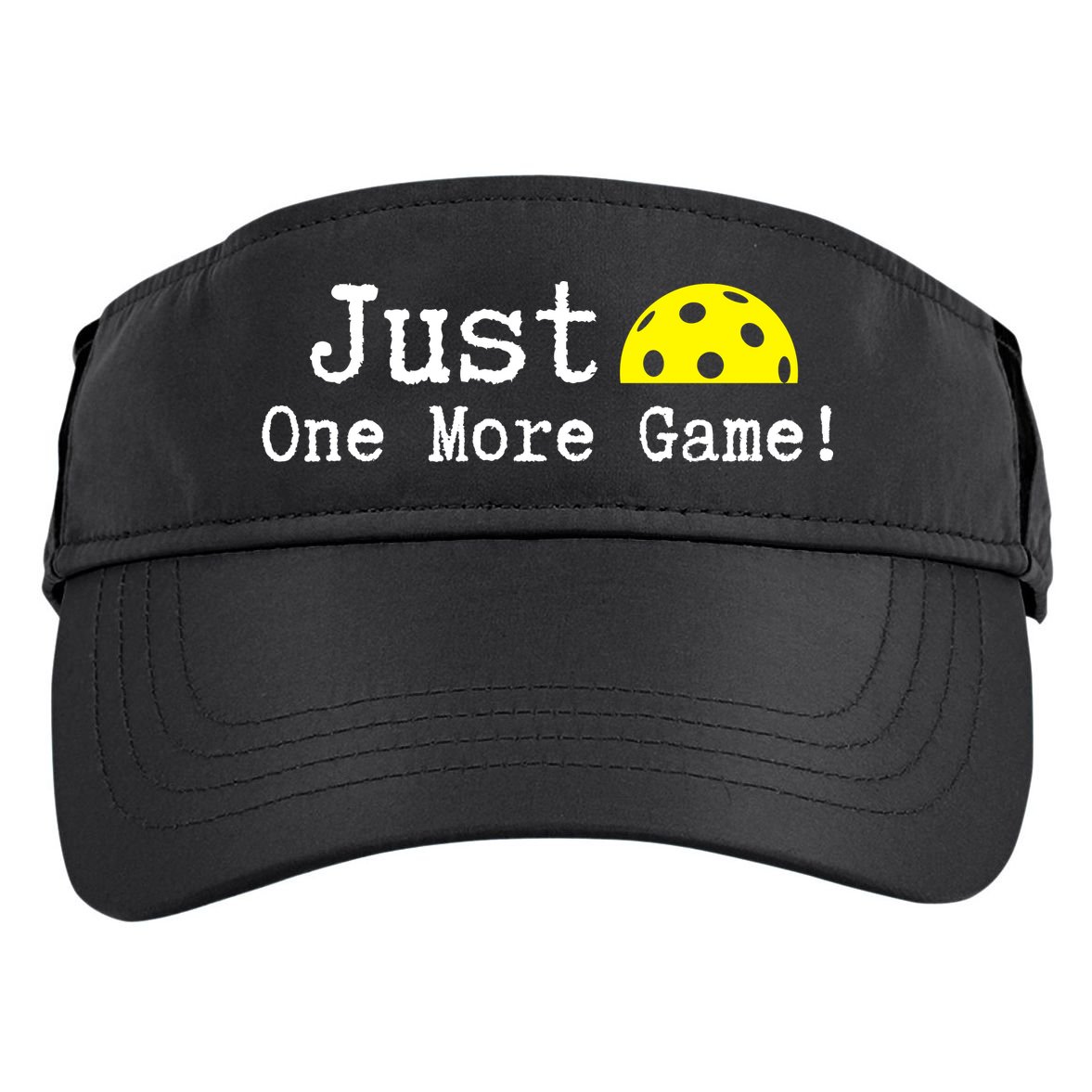 Pickleball Just One More Game Pickleball Lover Gift Adult Drive Performance Visor