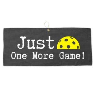 Pickleball Just One More Game Pickleball Lover Gift Large Microfiber Waffle Golf Towel