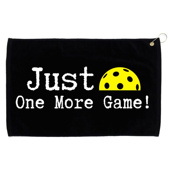 Pickleball Just One More Game Pickleball Lover Gift Grommeted Golf Towel