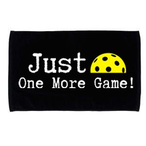 Pickleball Just One More Game Pickleball Lover Gift Microfiber Hand Towel