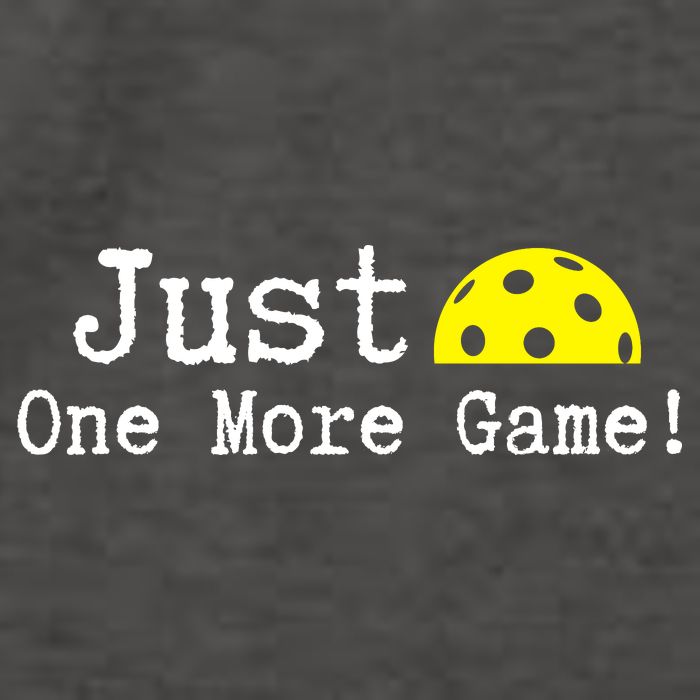 Pickleball Just One More Game Pickleball Lover Gift Vector Backpack
