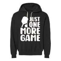 Pickleball Just One More Game Garment-Dyed Fleece Hoodie