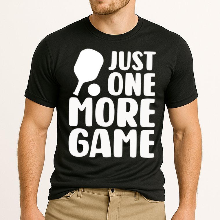 Pickleball Just One More Game Performance Shirt