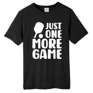 Pickleball Just One More Game Tall Fusion ChromaSoft Performance T-Shirt