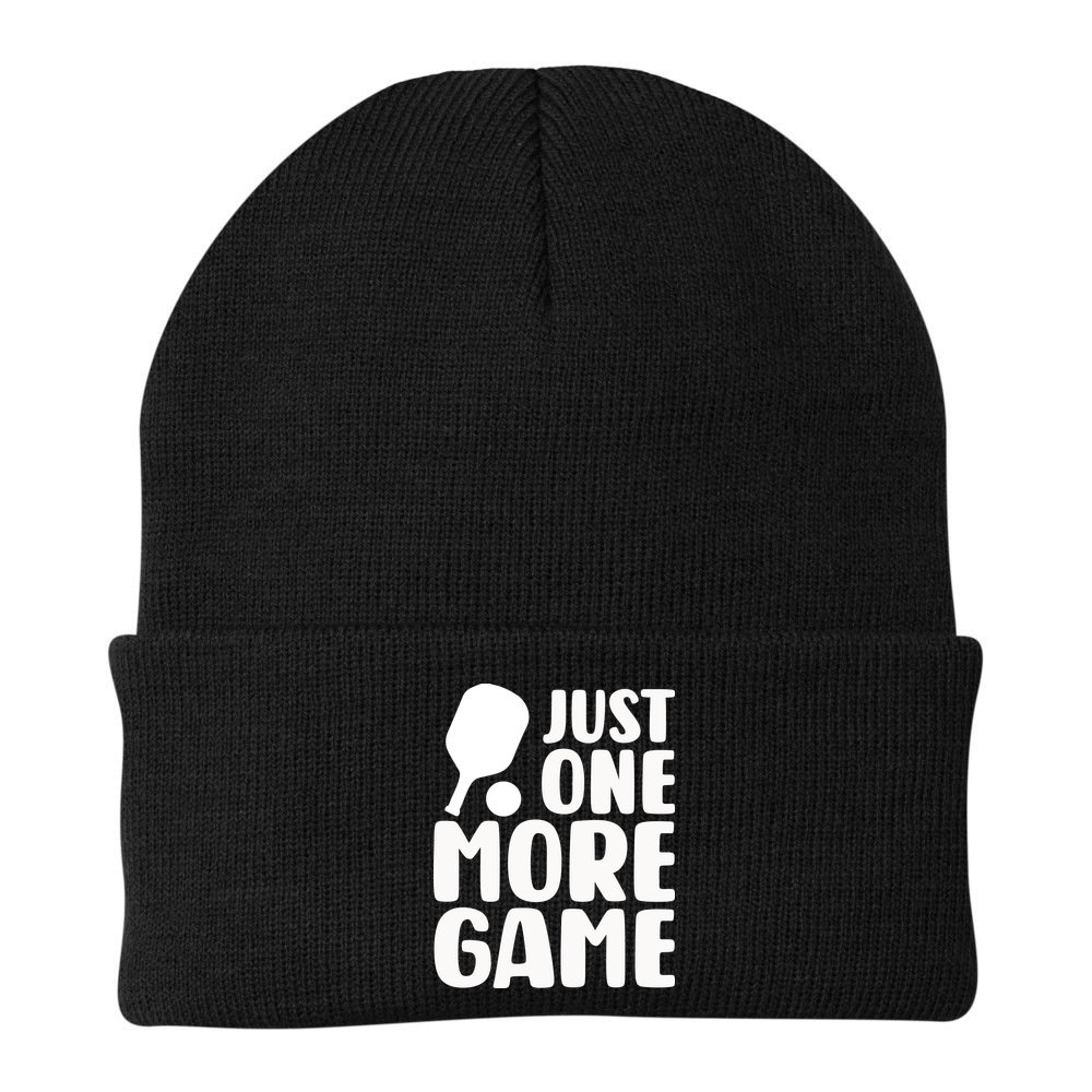 Pickleball Just One More Game Beanie