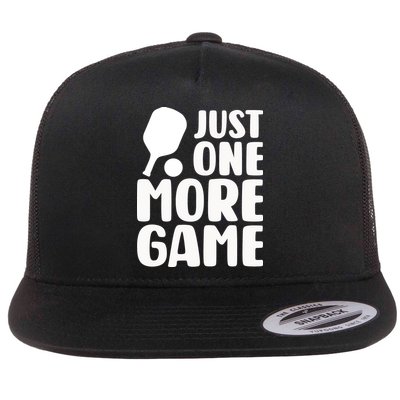 Pickleball Just One More Game Flatbill Hat