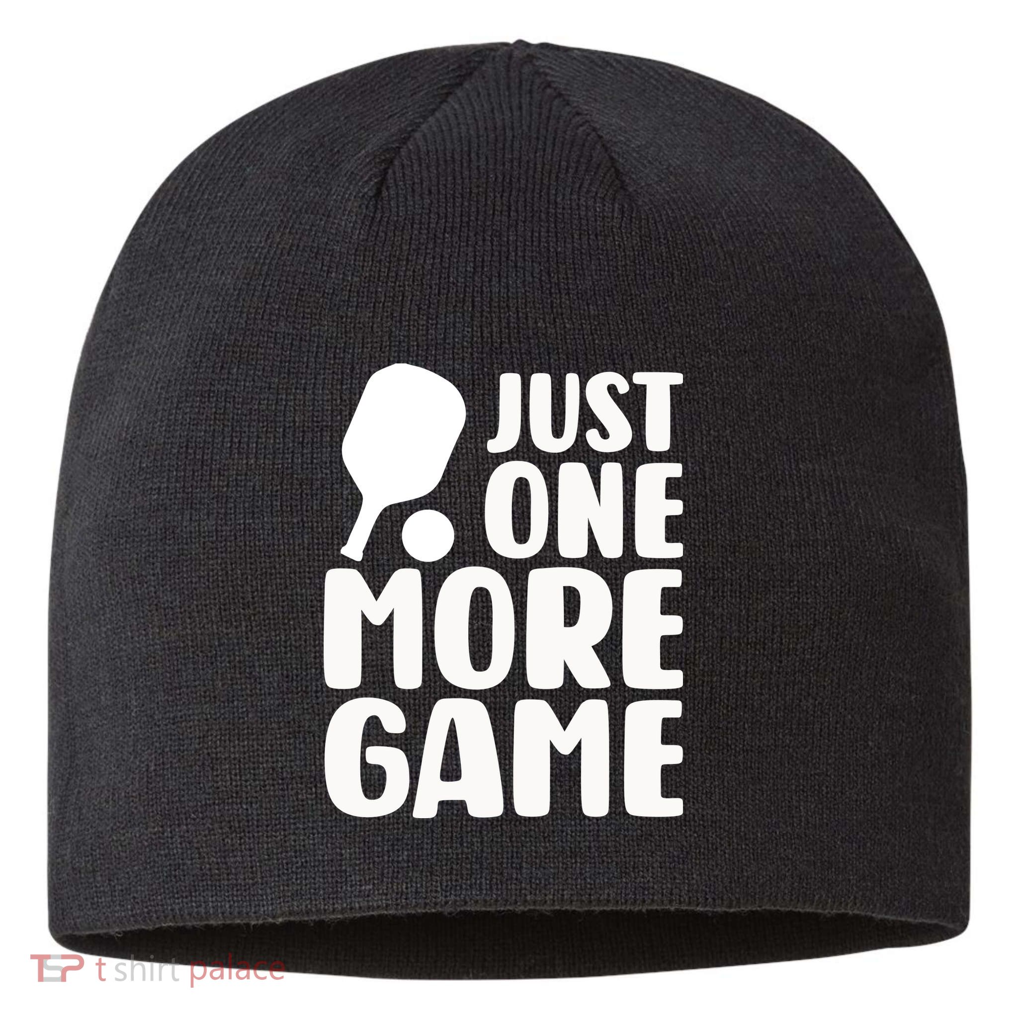 Pickleball Just One More Game Sustainable Beanie