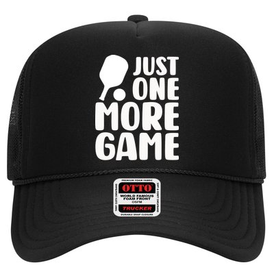 Pickleball Just One More Game Trucker Hat