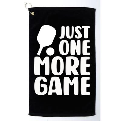 Pickleball Just One More Game Golf Towel