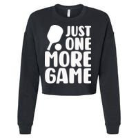Pickleball Just One More Game Cropped Pullover Crew