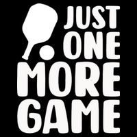 Pickleball Just One More Game Cropped Pullover Crew