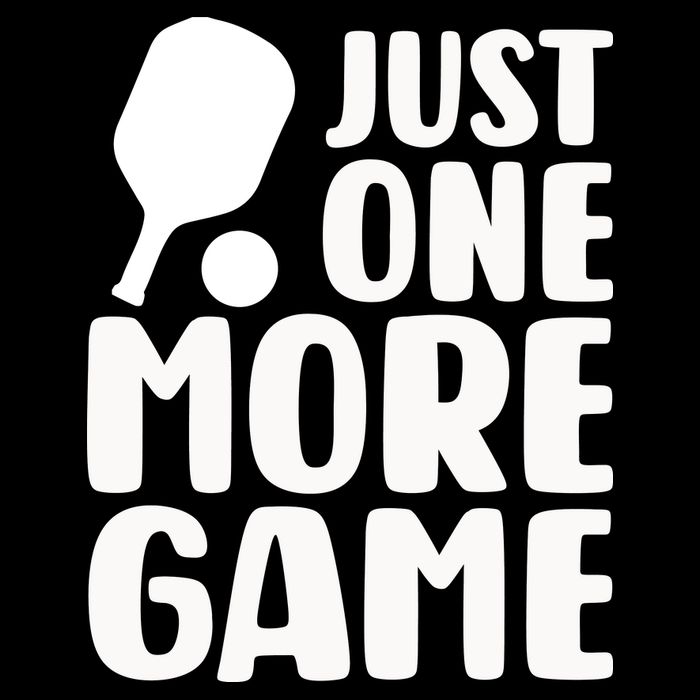 Pickleball Just One More Game Cropped Pullover Crew