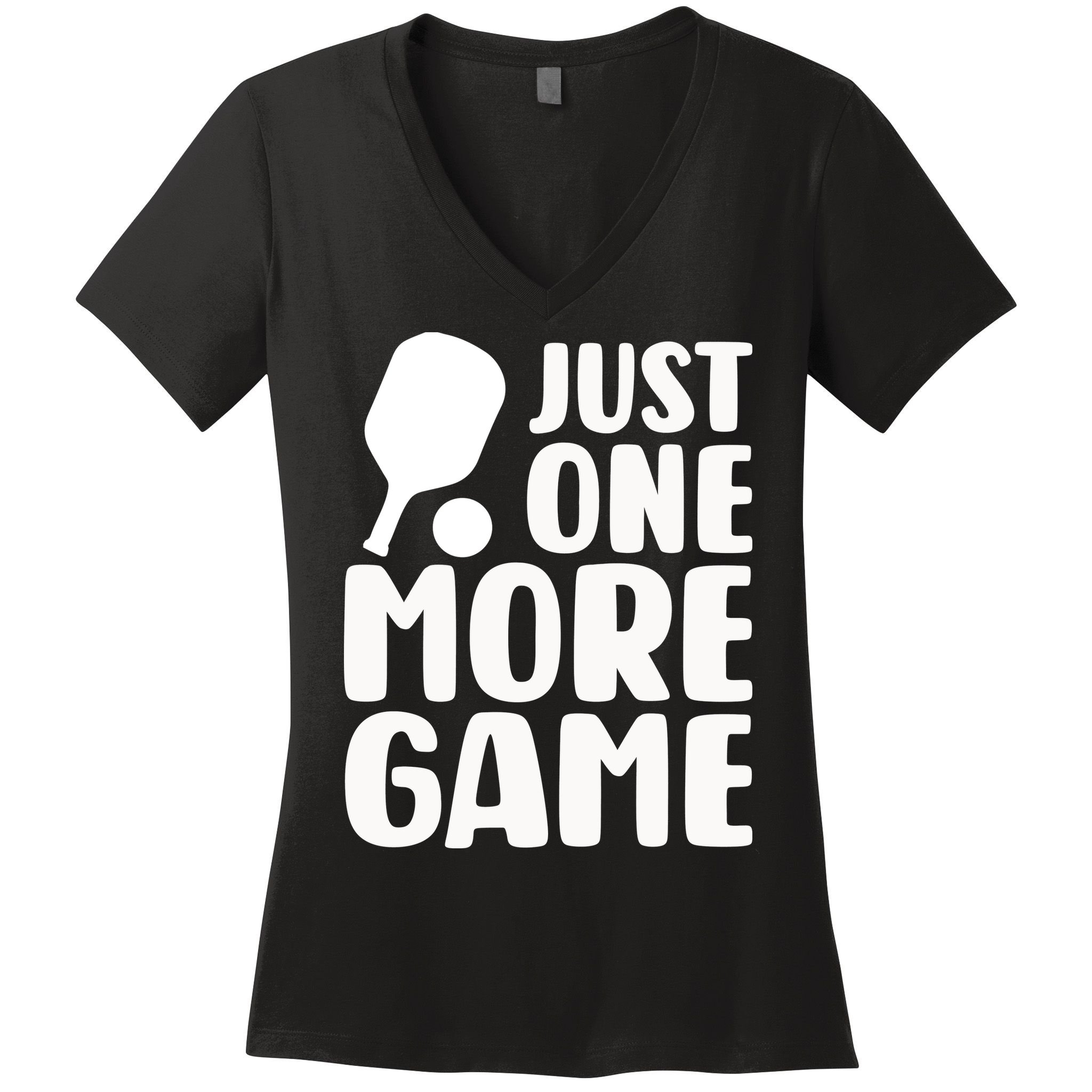 Pickleball Just One More Game Women's V-Neck T-Shirt