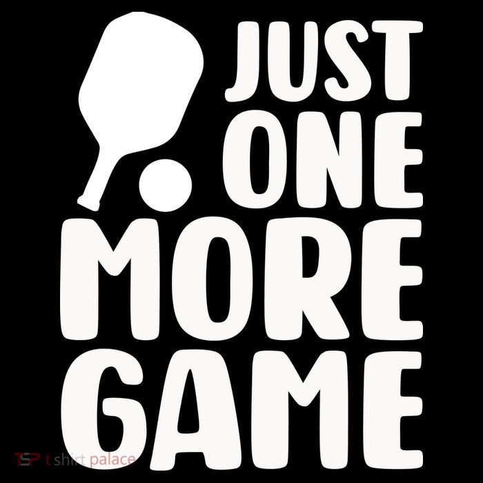 Pickleball Just One More Game Zip Tote Bag