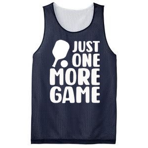 Pickleball Just One More Game Mesh Reversible Basketball Jersey Tank