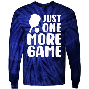 Pickleball Just One More Game Tie-Dye Long Sleeve Shirt