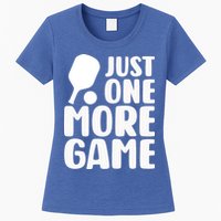 Pickleball Just One More Game Womens T-Shirt