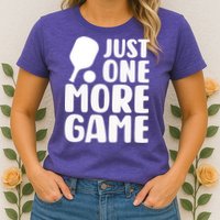 Pickleball Just One More Game Womens T-Shirt