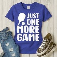 Pickleball Just One More Game Womens T-Shirt